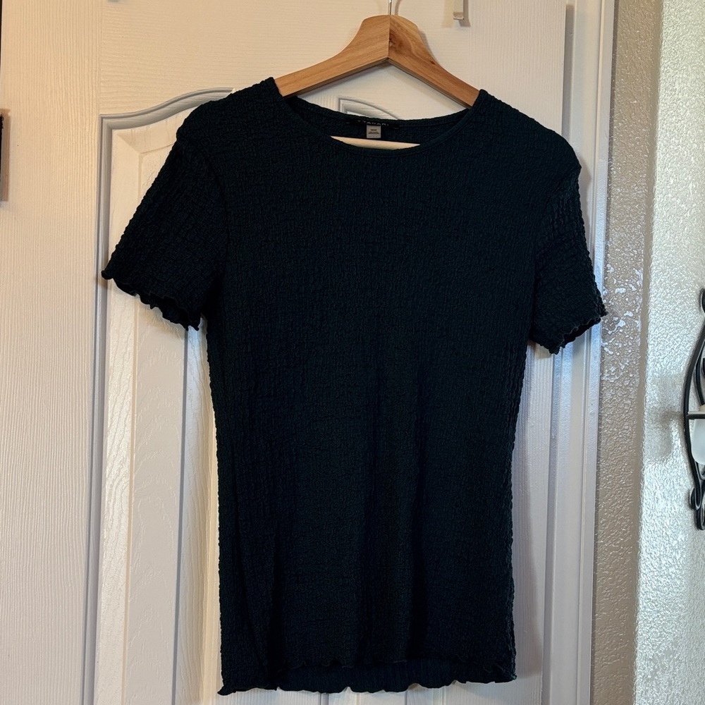 TTAHARI GreenBluenTextured Women's Top